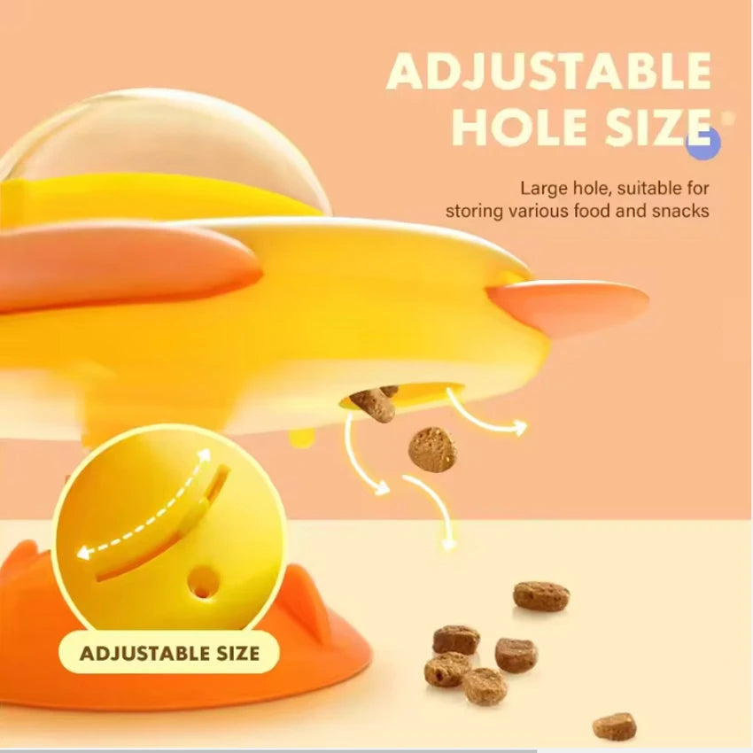 Cat toy pet spinning food ball