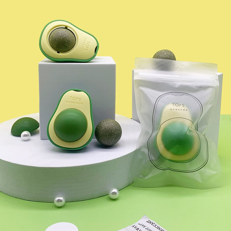 Mint avocado cat grinding toys from wagglecraft