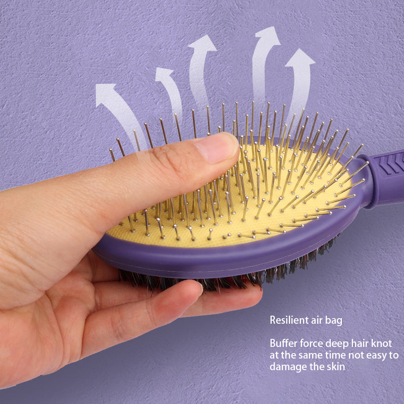 Pet Products Pet Double Face Comb Dog Cat Beauty Air Bag Massage Needle Comb Pet Pig Hair Removal Brush