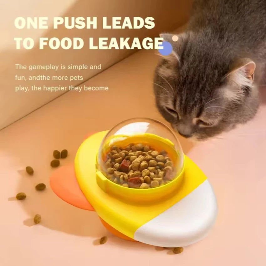 Cat toy pet spinning food ball
